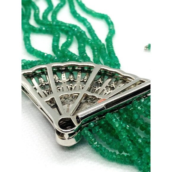 Ivanka Trump 18K 750 Emerald Diamond Lao Tong Collection Tassel Bracelet - Picture 14 of 16
